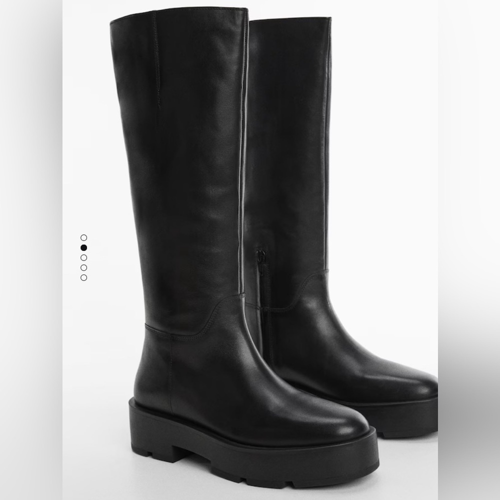 Tall Leather boots. Size 9